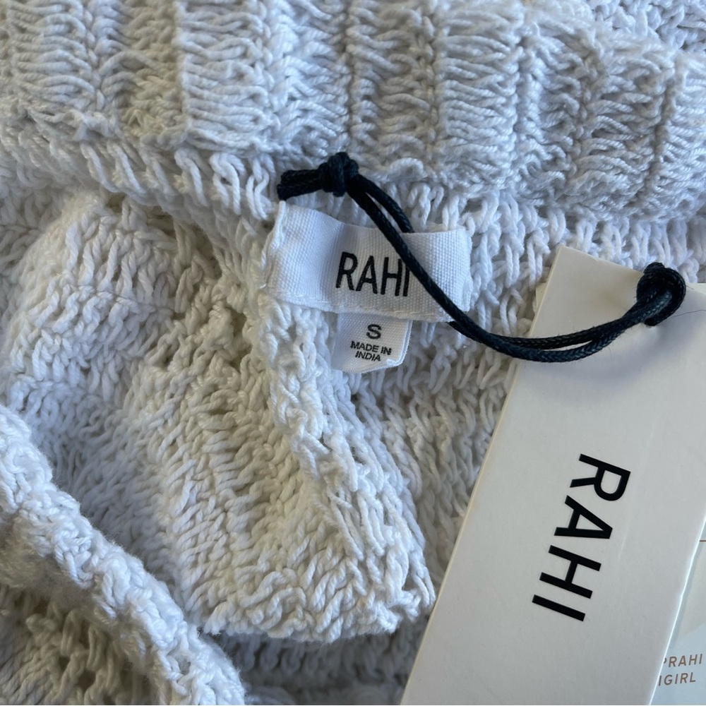 RAHI White Crochet Cover Up Skirt Size Small - Picture 3 of 3